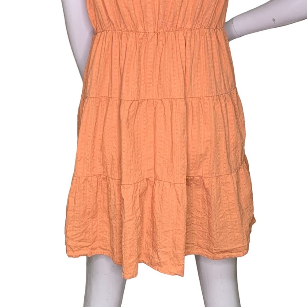 Simplee Summer Dress Sleeveless Rusty Orange Size L Looks Like S - Picture 8 of 13
